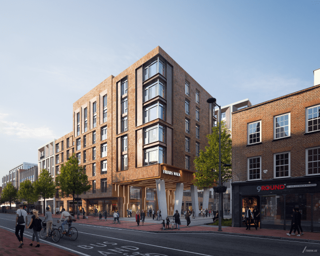 IMG 2. View north from Friar's Street