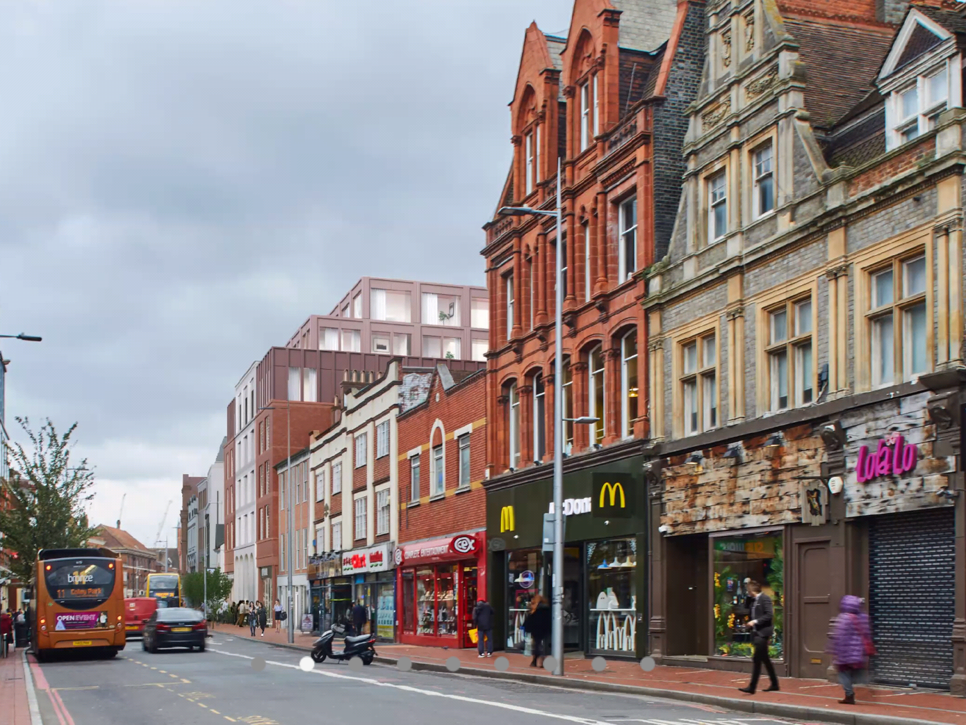New hotel viewed from Friars Walk