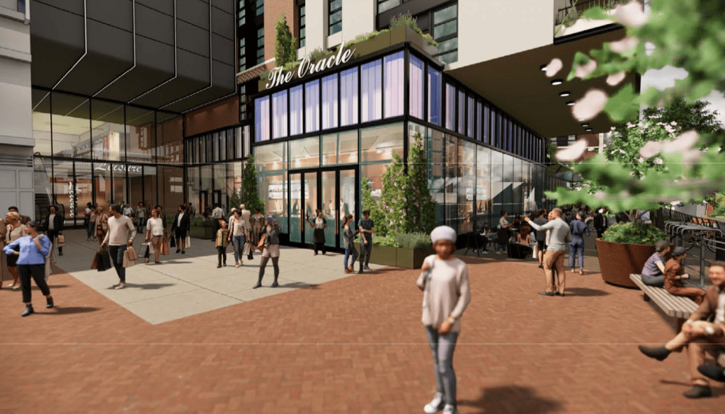 Proposed new entrance to The Oracle