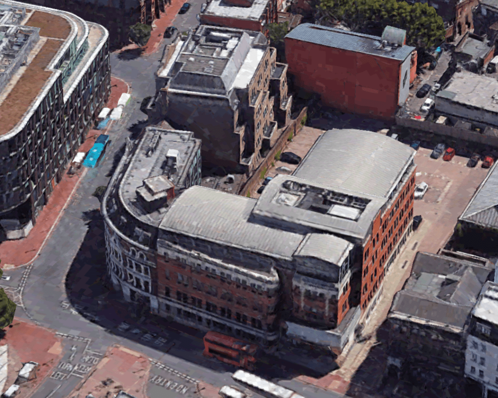 Aerial view of Acquis house