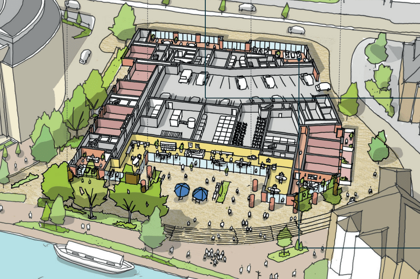 View of ground floor use at Norman Place