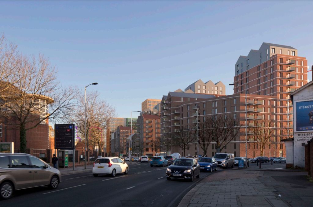 Vastern Court scheme as viewed from Caversham Road