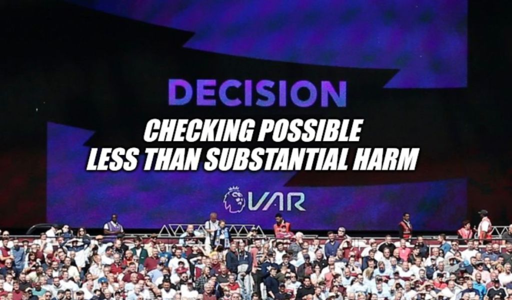 Spoof VAR big screen for planning permission