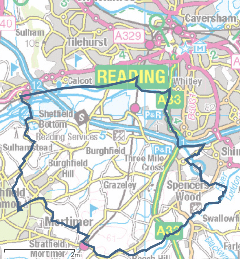 DEPZ around Burghfield