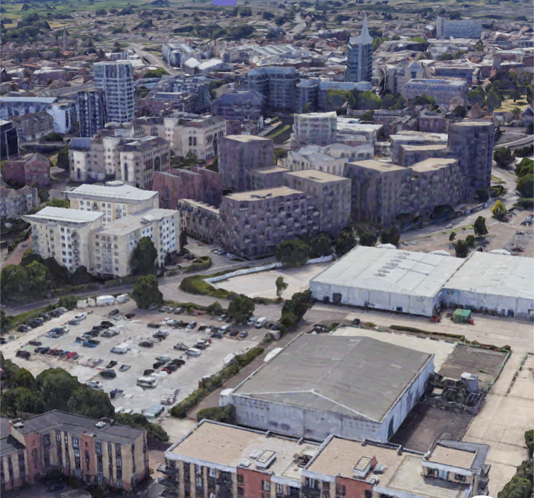 Vacant site behind Decathlon