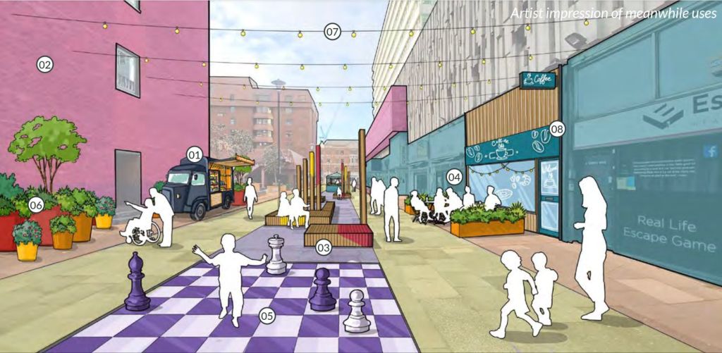 Queens walk artists impression
