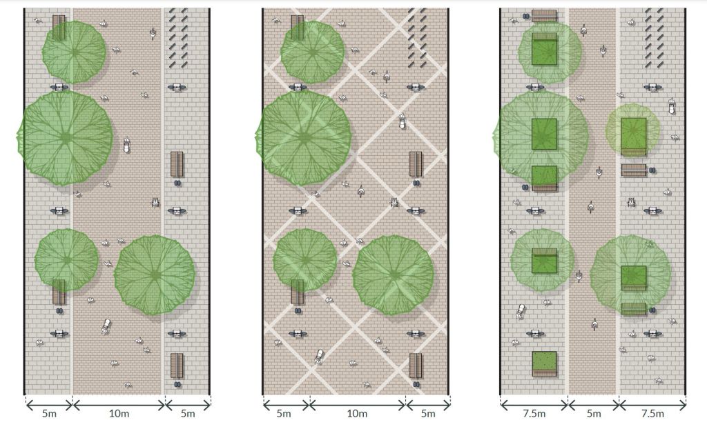 Broad Street layout concepts