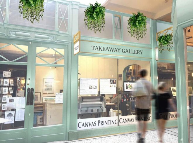 Harris Arcade repainting 3