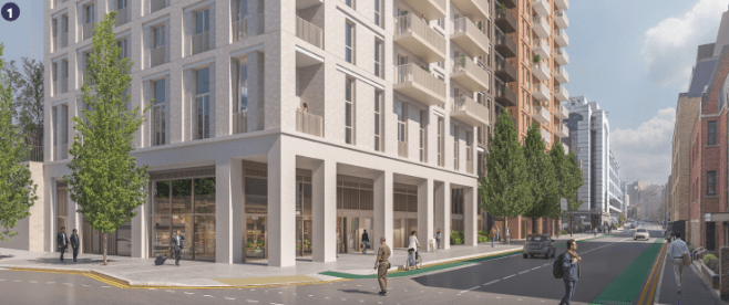 view from Greyfriars Rd junction with Station Hill