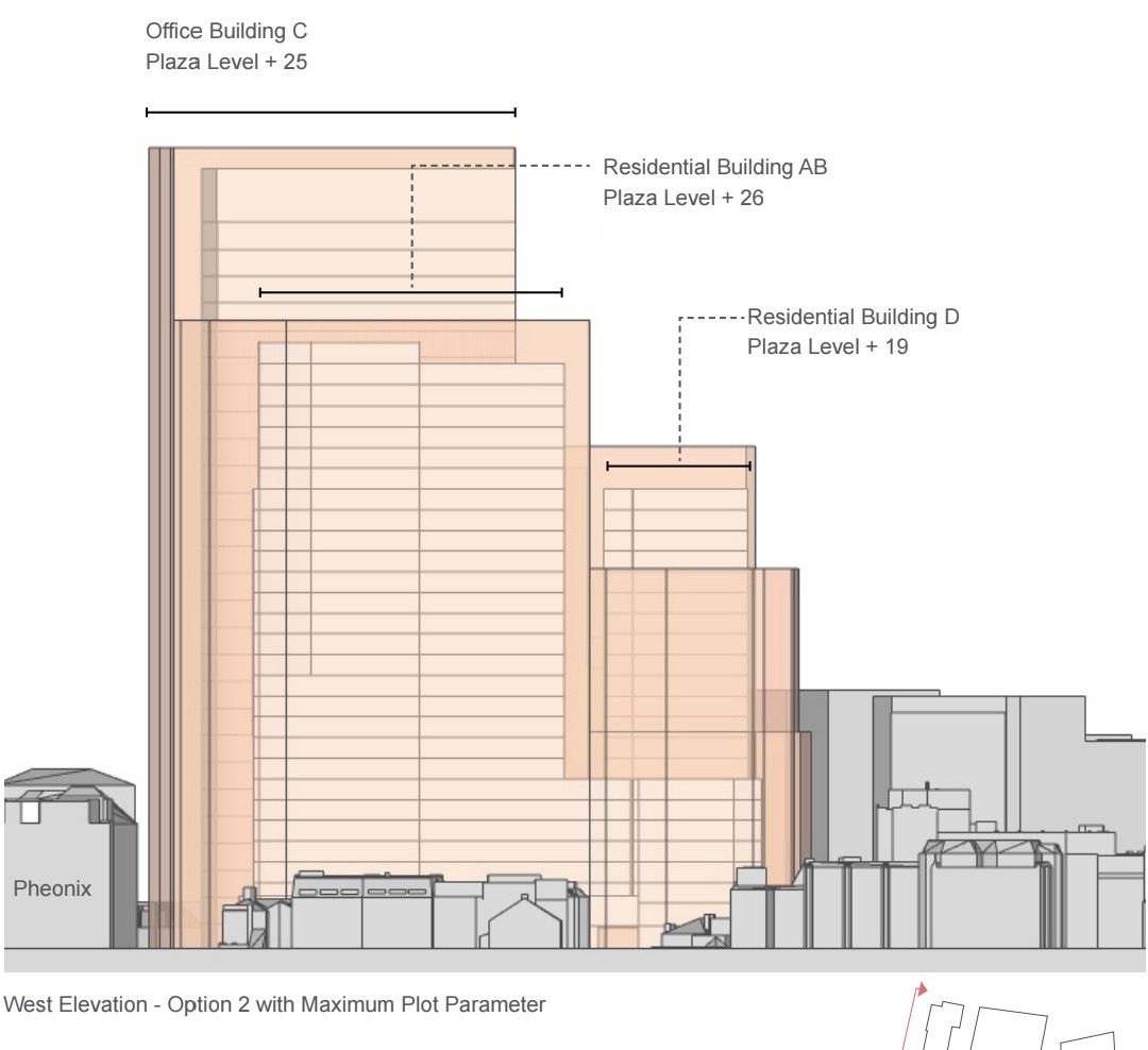 Original Station Hill North outline planning consent diagram