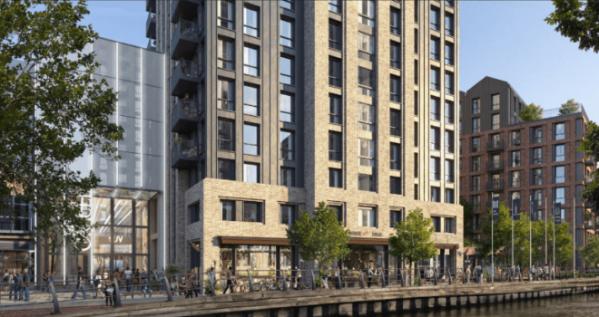 New riverside entrance to the Oracle