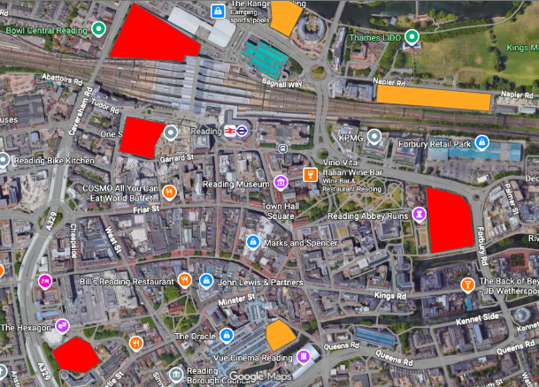 Chunks of land in town centre out of use